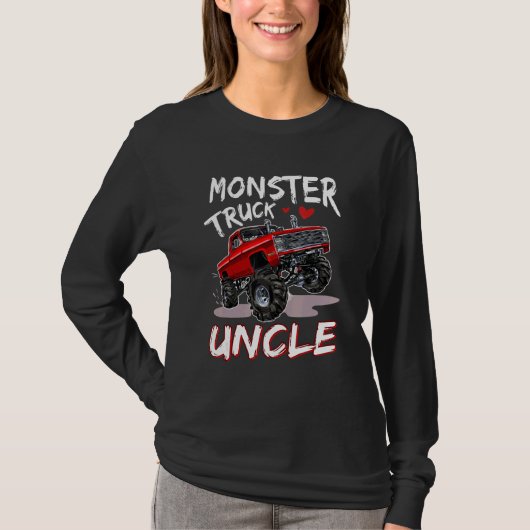 Monster Truck Uncle Driver Family Matching Trucks T-Shirt (Vorderseite)