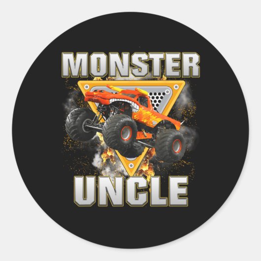 Monster Truck Unster Truck sind mein Jam Truck Runder Aufkleber (Vorderseite)