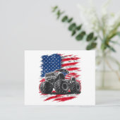 Monster Truck USA Flag Amerikaner (Stehend Vorderseite)