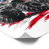 Monster Truck USA Flag Amerikaner Poster (Ecke)