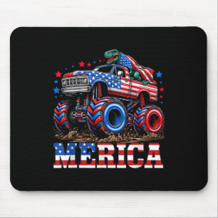 Monster Truck Usa Flagge Patriotische Kleinkinder  Mousepad