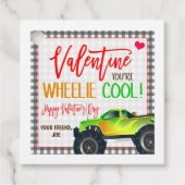 Monster Truck Valentine-Geschenk-Tag Geschenkanhänger (Vorderseite)