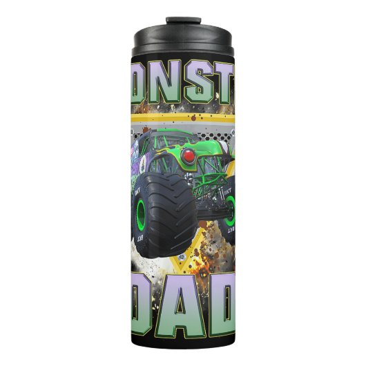 Monster Truck Vater Thermosbecher (Vorderseite)