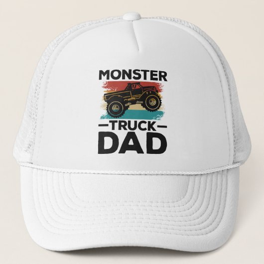 Monster Truck Vater Truckerkappe (Vorderseite)