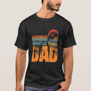 Monster Truck Vater Vintag Sunset Retro Horizon Li T-Shirt
