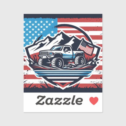 MONSTER TRUCK VINLY STICKER (Blatt)