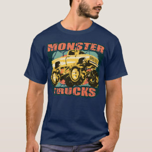 Monster Truck Vintage Retro LKW-Typen T-Shirt