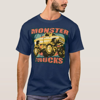 Monster Truck Vintage Retro LKW-Typen T-Shirt