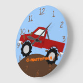 Monster Truck Wall Clock Große Wanduhr (Winkel)