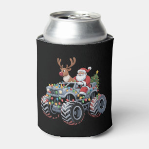 Monster Truck Weihnachten Santa Rentier Feiertag  Dosenkühler