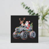 Monster Truck Weihnachten Santa Rentier Urlaub  (Stehend Vorderseite)