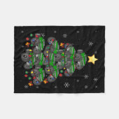 Monster Truck Weihnachtsbaum Weihnachten Weihnacht Fleecedecke (Vorderseite (Horizontal))
