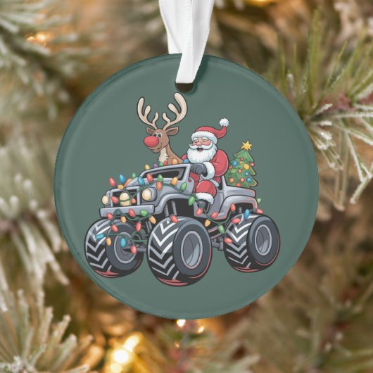 Monster Truck Weihnachtsfeiertage Kinder Ornament (Baum)
