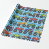 Monster Truck Wrapper Geschenkpapier (Ungerollt)