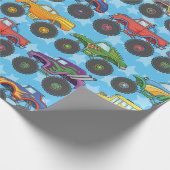 Monster Truck Wrapper Geschenkpapier (Ecke)