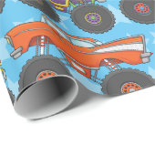 Monster Truck Wrapper Geschenkpapier (Rolleneckpunkt)