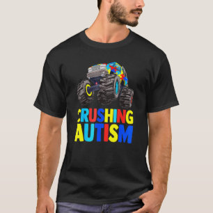 Monster-Truck zerstört Austim-Autismus-Bewusstsein T-Shirt