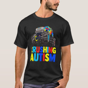 Monster-Truck-Zerstörung von Austim-Autismus-Bewus T-Shirt