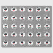 Monster Trucks 1st Birthday Vroom Party Geschenkpapier (Flach)