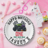 Monster Trucks 1st Birthday Vroom Party Pappteller (Party)