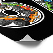 Monster Trucks 67 Meme Funny Design For Boys Kids Poster (Ecke)