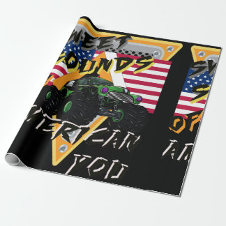 Monster Trucks Alle amerikanischen Design Geschenkpapier
