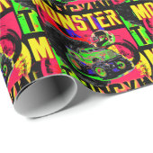 Monster Trucks Alle amerikanischen Design Geschenkpapier (Rolleneckpunkt)