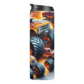 Monster Trucks Fiery Race Track Thermosbecher (Nach rechts gedreht)