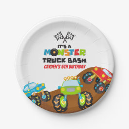 Monster Trucks Geburtstag Pappteller