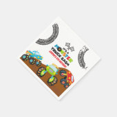 Monster Trucks Geburtstag Serviette (Ecke)