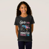 Monster trucks girls like monster trucks T-Shirt (Vorne ganz)