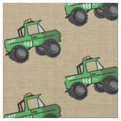 Monster Trucks Green Stoff (Nahaufnahme)