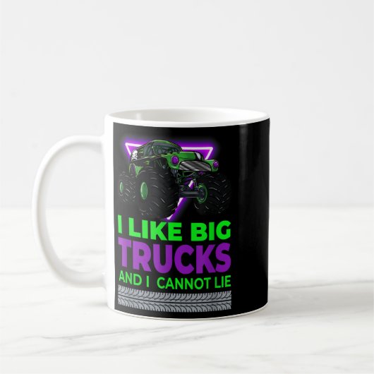 Monster Trucks - I Like Big Trucks And I Cannot Li Kaffeetasse (Links)