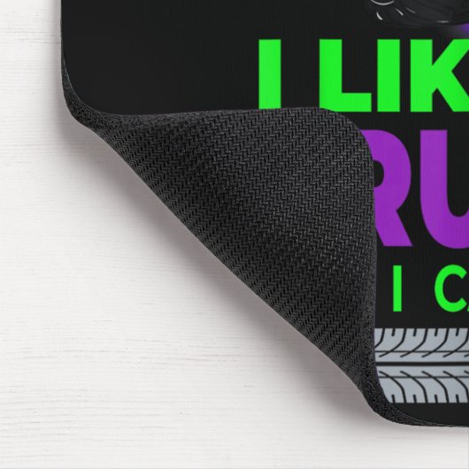 Monster Trucks - I Like Big Trucks And I Cannot Li Mousepad (Ecke)