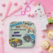 Monster Trucks Jungen-Geburtstagsfeier  Pappteller (Party)