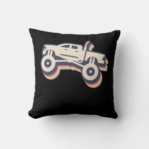 Monster Trucks Jungen Monster Truck Vintage Kissen