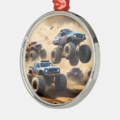 Monster Trucks Mayhem, Ornament Aus Metall (Links)