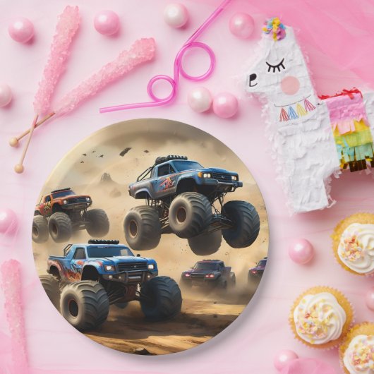 Monster Trucks Mayhem, Pappteller (Party)