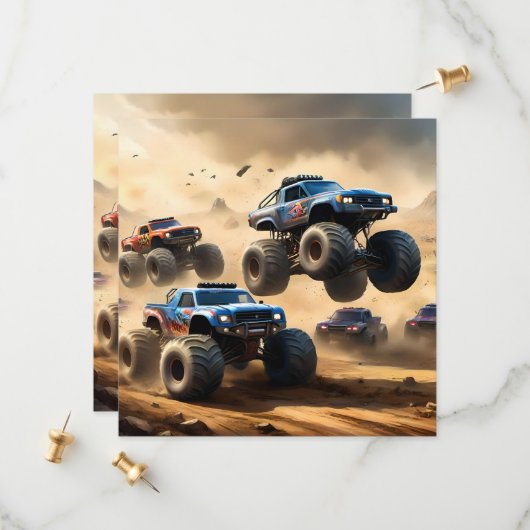 Monster Trucks Mayhem, Save The Date (Vorderseite/Rückseite Beispiel)