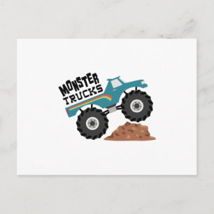 Monster Trucks Postkarte