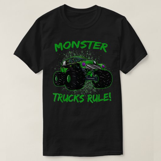 Monster-Trucks-Regel T-Shirt (Design vorne)