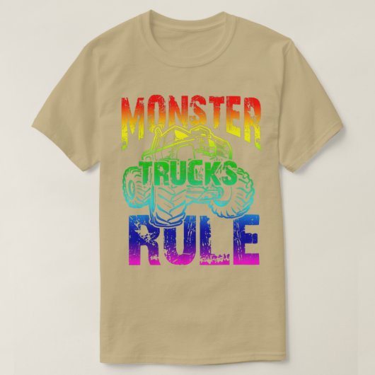 Monster Trucks Regel Top für Regenbogen 2 (Design vorne)
