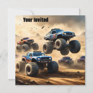 Monster-Trucks-Rennen in der Wüste, Einladung