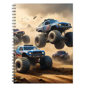 Monster-Trucks-Rennen in der Wüste, Notizblock