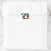 Monster Trucks Runder Aufkleber (Tasche)