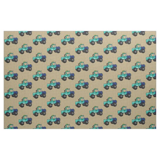 Monster Trucks Stoff (Fat Quarter (45,7 x 55,9 cm))