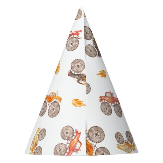 Monster Trucks Theme Partyhütchen (Rückseite)