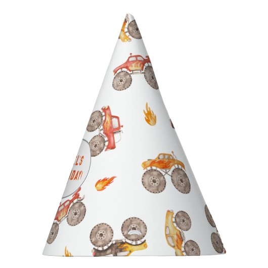 Monster Trucks Theme Partyhütchen (Rechts)