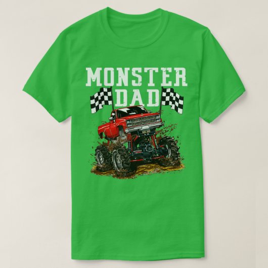 Monster Trucks Vater zum Geburtstag Kindervatertag T-Shirt (Design vorne)