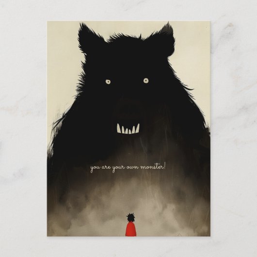 Monster und das Kind Postkarte (Vorderseite)